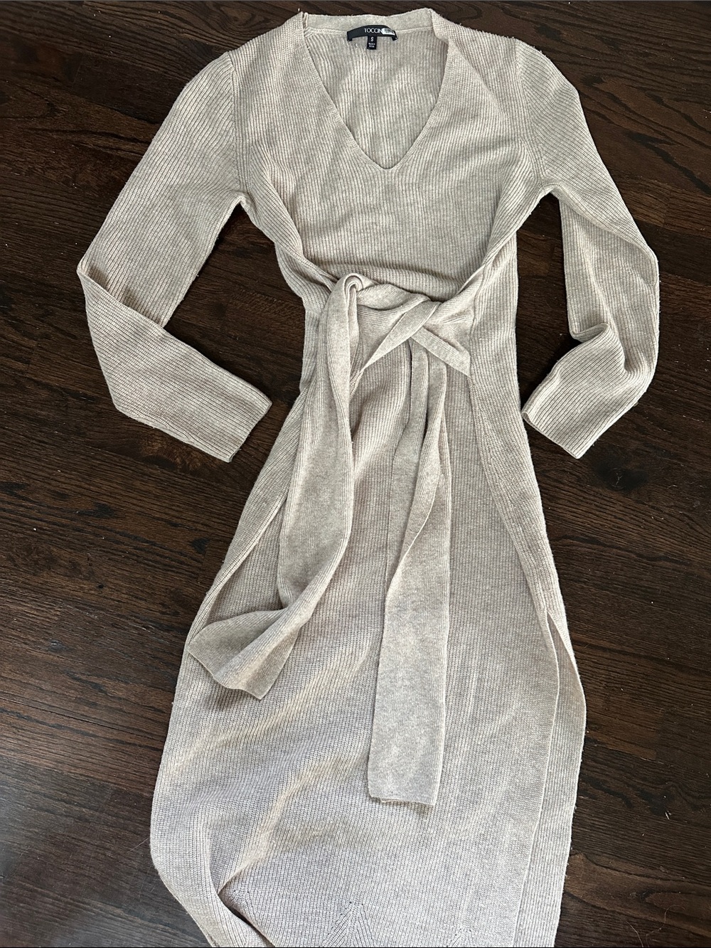 TOCCIN RIBBED WOOL CASHMERE DRESS - Picture 3 of 4